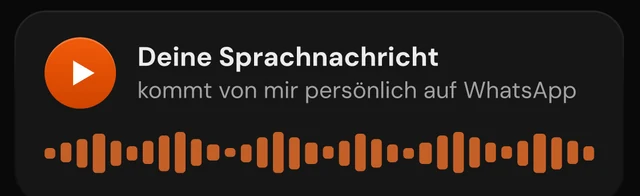 Ausschnitt aus dem Bericht: deine Sprachnachricht